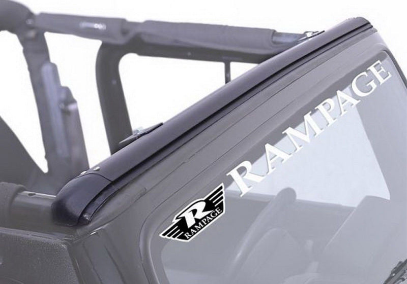 Rampage 1976-1983 Jeep CJ5 Windshield Channel - Black Soft Tops Rampage