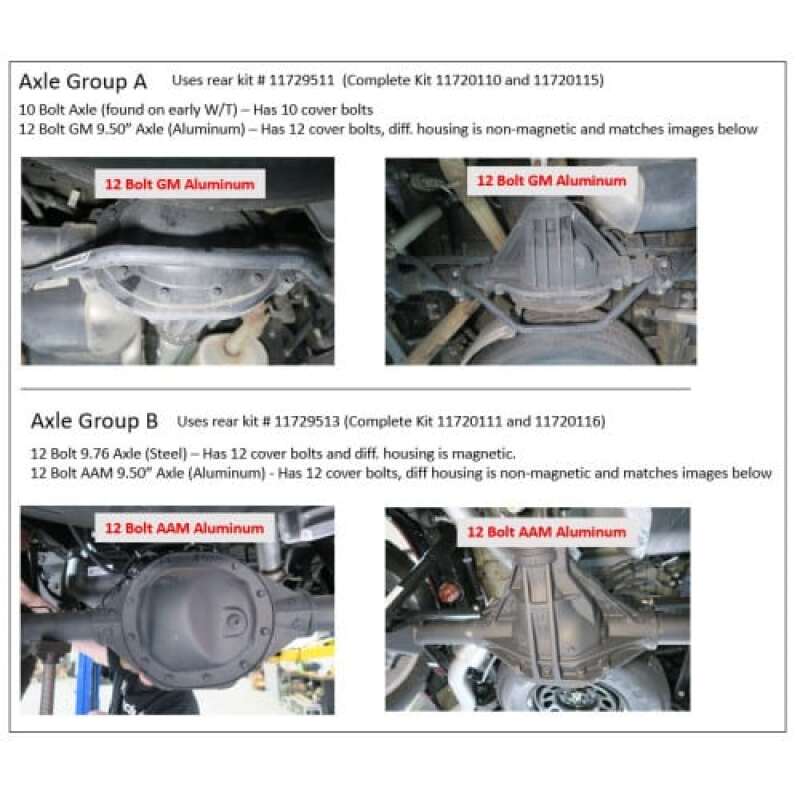 Ridetech 19-25 GM Silverado/Sierra 1500 4WD Lowering Kit - Group B Axle Type Lowering Kits Ridetech