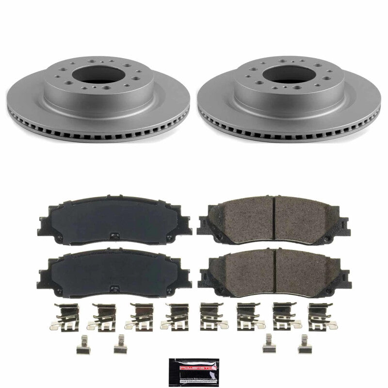 Power Stop 23-24 Toyota Sequoia Rear Z17 Coated Brake Kit Brake Kits - Performance Blank PowerStop