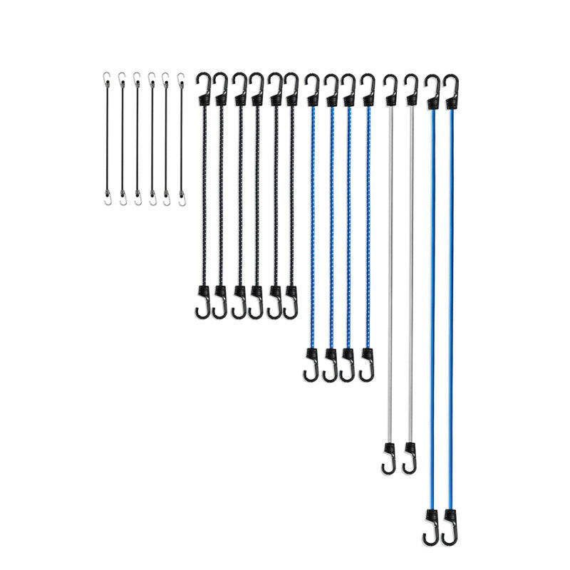 Borne Off-Road 28 Piece Bungee Cord Set Tow Straps Borne Off-Road