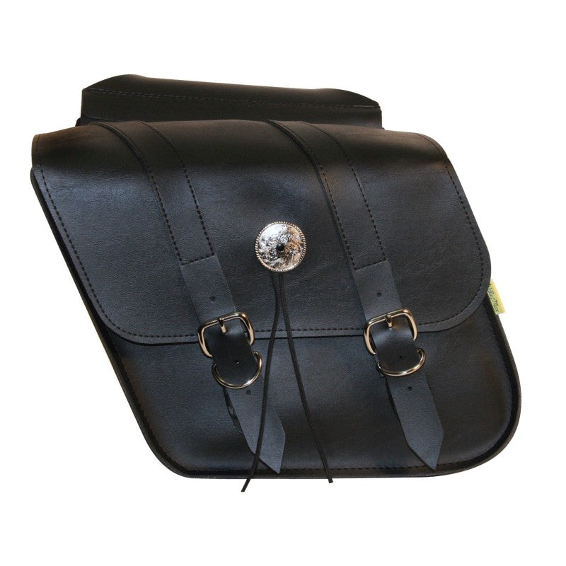 Willie & Max Universal Deluxe Compact Slant Saddlebags (12 in L x 9.5 in W x 5.5 in H) - Black Bags - Saddlebags Willie & Max