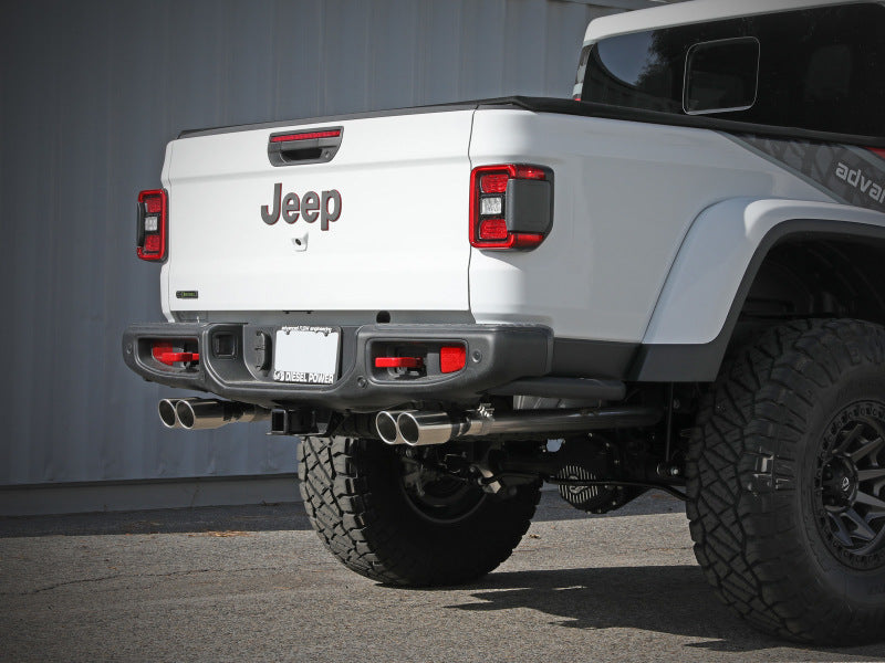 aFe Vulcan Series 3in 304SS Cat-Back 21 Jeep Gladiator V6-3.0L (td) - Dual Polished Tip Catback aFe