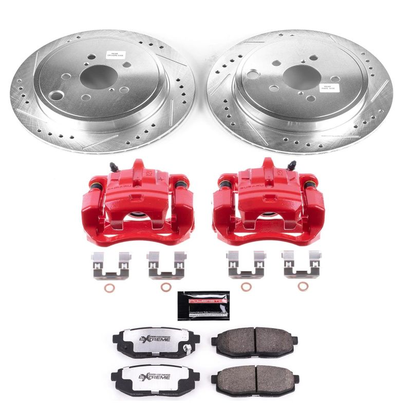Power Stop 13-16 Scion FR-S Rear Z26 Street Warrior Brake Kit w/Calipers Brake Kits - Performance D&S PowerStop