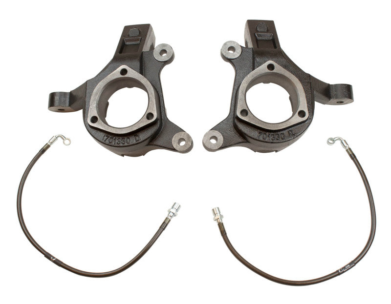 MaxTrac 07-16 GM C1500 2WD 3in Front Lift Spindles w/Extended DOT Compliant Brake Lines Steering Knuckles & Spindles Maxtrac