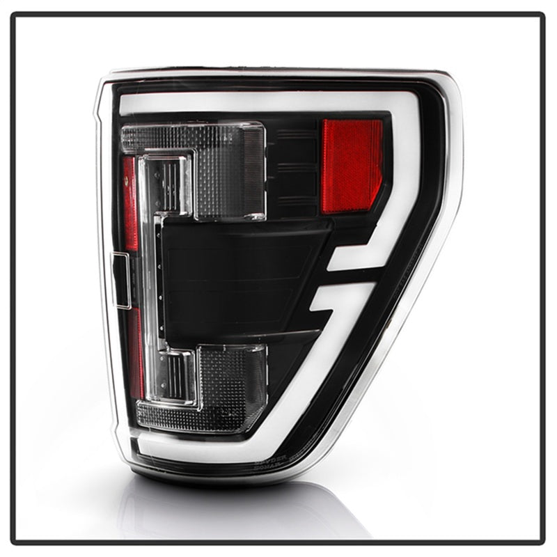 Spyder 21-23 Ford F150 (Factory Halogen) Light Bar LED Tail Lights - Black (ALT-YD-FF15021HAL-BK) Tail Lights SPYDER