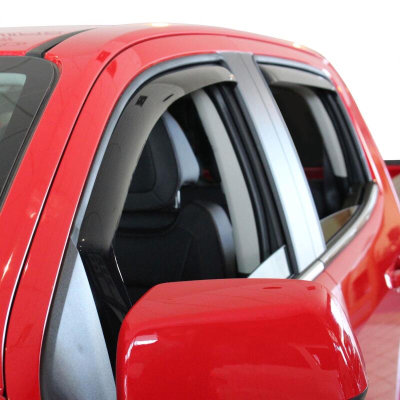 Westin 2015-2018 Chevrolet/GMC Colorado/Canyon Crew Cab Wade In-Channel Wind Deflector 4pc - Smoke Wind Deflectors Westin