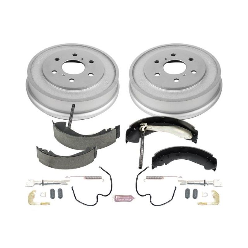 Power Stop 05-08 Chevrolet Silverado 1500 2WD Rear Autospecialty Drum Kit Brake Drums PowerStop
