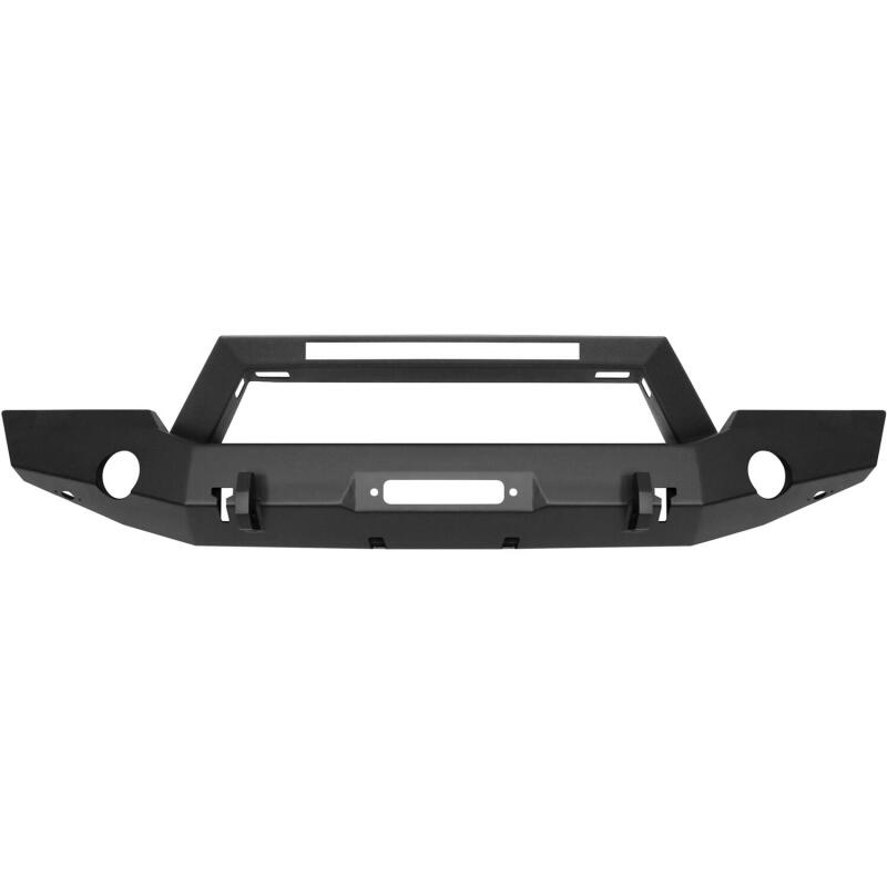 Westin 18-20 Jeep Wrangler WJ2 Full Width Front Bumper w/LED Light Bar Mount Textured Black Bumpers - Steel Westin
