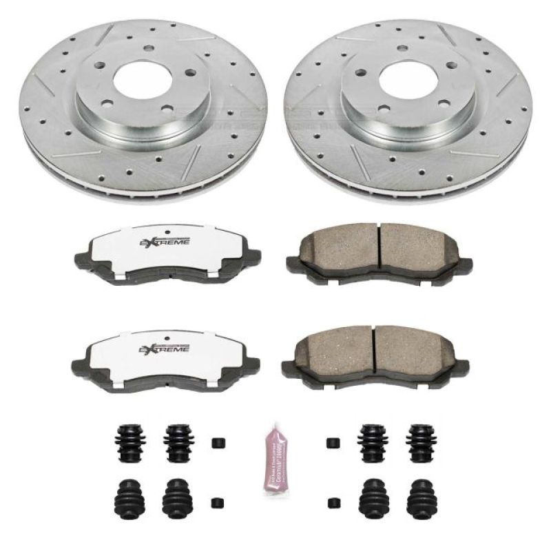 Power Stop 11-14 Chrysler 200 Front Z26 Street Warrior Brake Kit Brake Kits - Performance D&S PowerStop