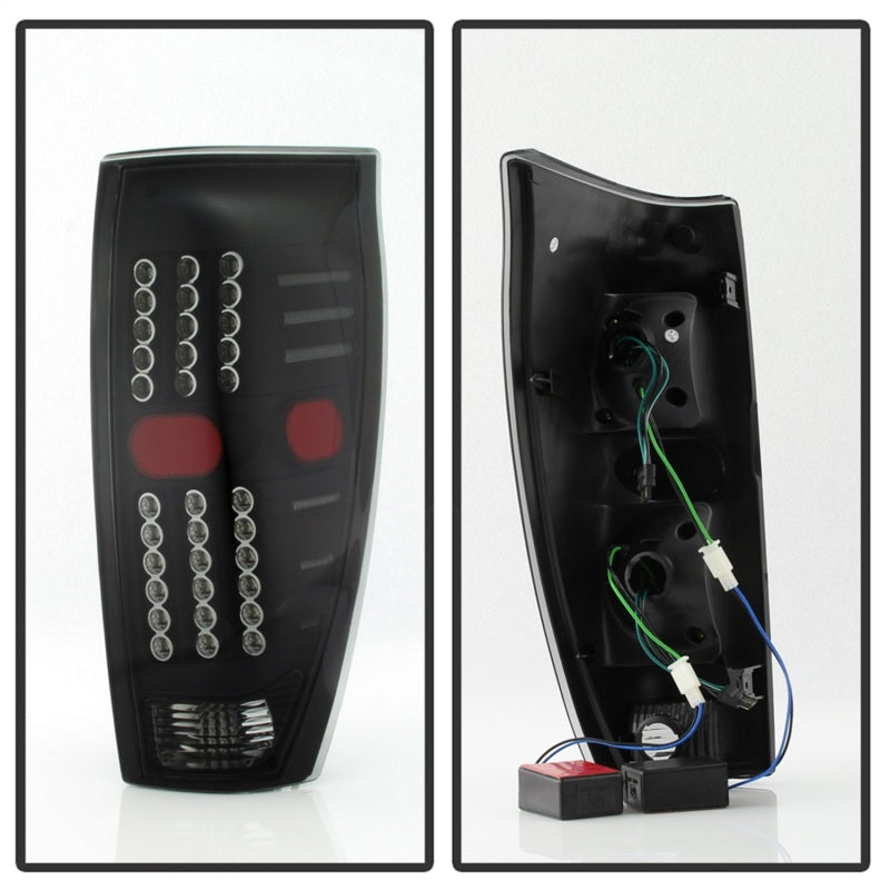 xTune 02-06 Chevrolet Avalanche LED Tail Lights - Black Smoke (ALT-JH-CAV02-LED-BSM) Tail Lights SPYDER