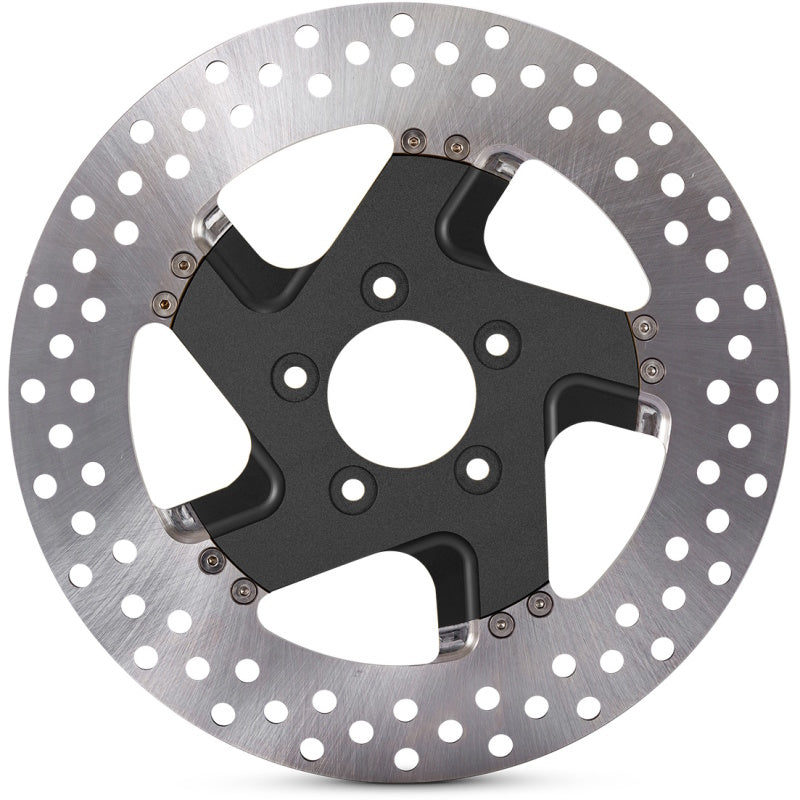 Performance Machine Disc/Carr 11.5 Factor Right SS - Black Ops Brake Rotors - Drilled Performance Machine