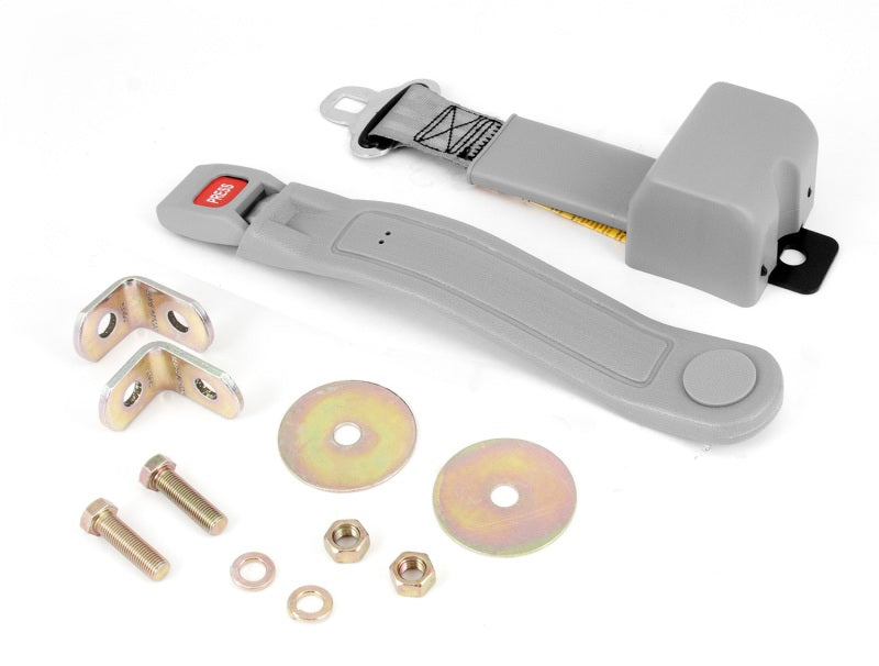 Omix Lap Seat Belt Gray 87-95 Jeep Wrangler YJ Seat Belts & Harnesses OMIX