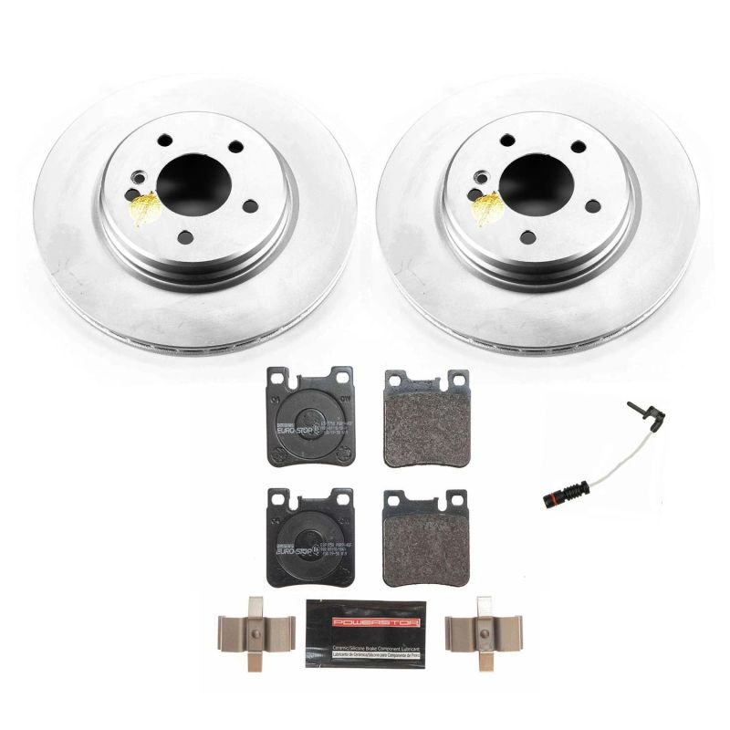 Power Stop 99-02 Mercedes-Benz E55 AMG Rear Euro-Stop Brake Kit Brake Kits - OE PowerStop