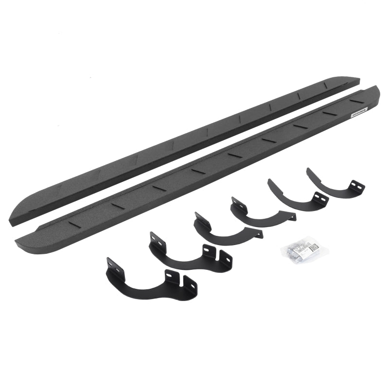 Go Rhino 14-22 Toyota 4Runner (No Ltd/Ngtshd) RB10 Slim Running Boards Kit (w/Brckt) - Bedliner Coat Running Boards Go Rhino