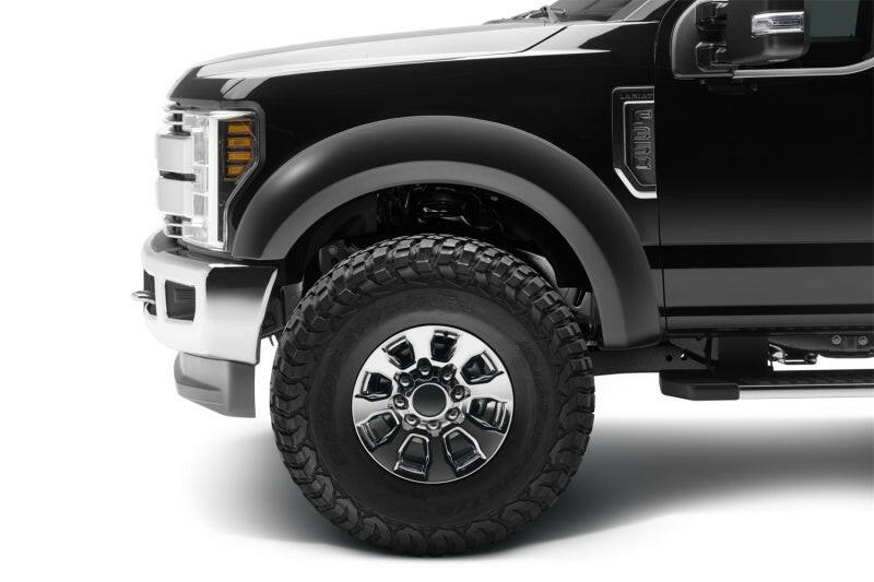 Bushwacker 17-18 Ford F-250 Super Duty Extend-A-Fender Style Flares 2pc - Black Fender Flares Bushwacker