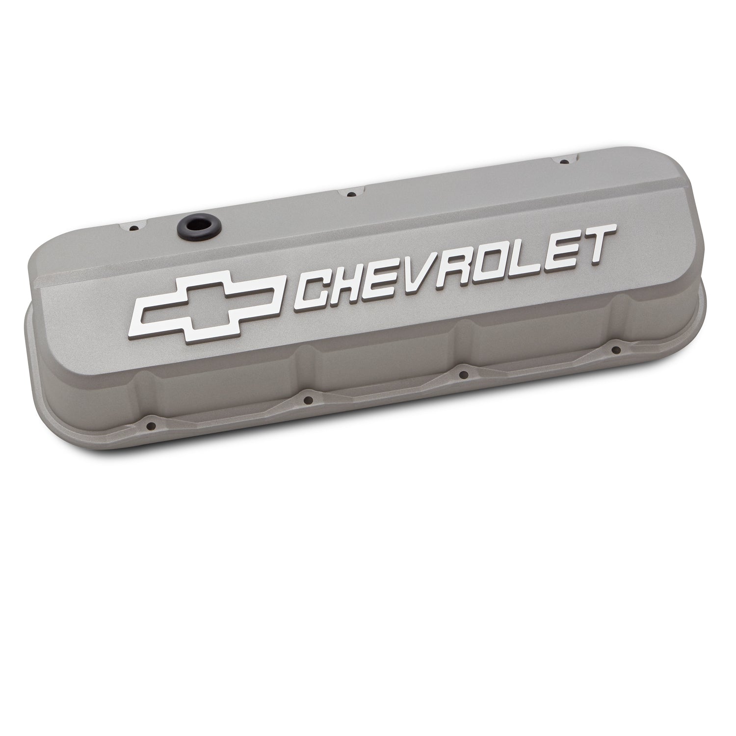 Slant Edge Valve Covers BBC Cast Gray Crinkle Engine Valve Cover Proform