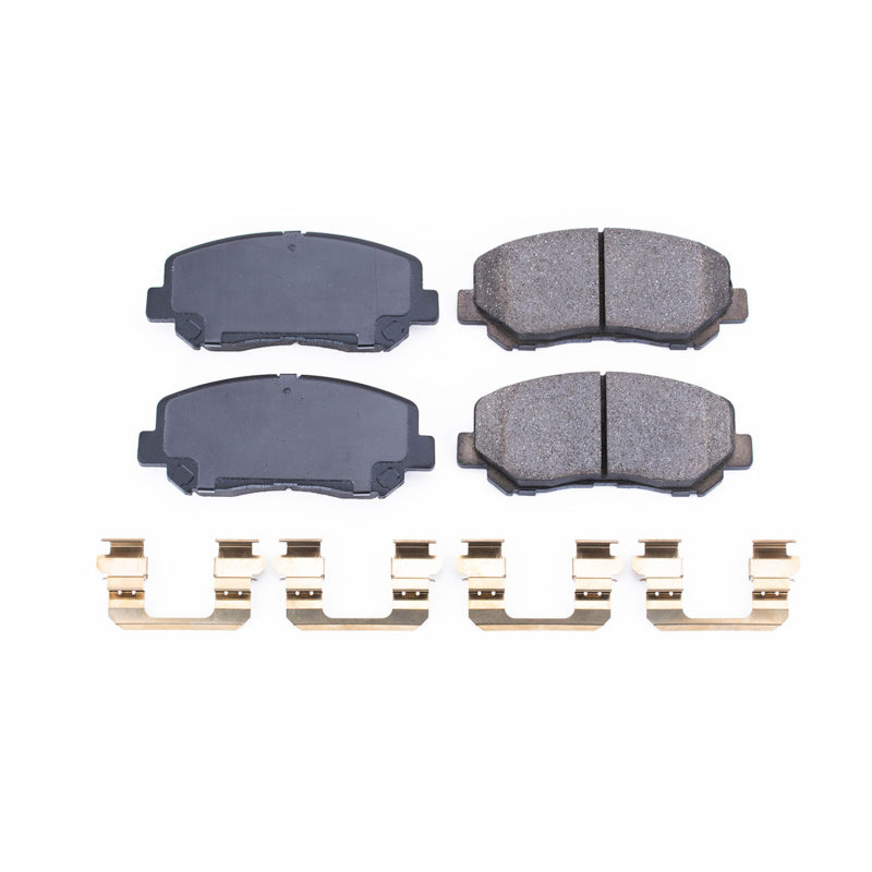 Power Stop 13-19 Mazda CX-5 Front Z17 Evolution Ceramic Brake Pads w/Hardware Brake Pads - OE PowerStop