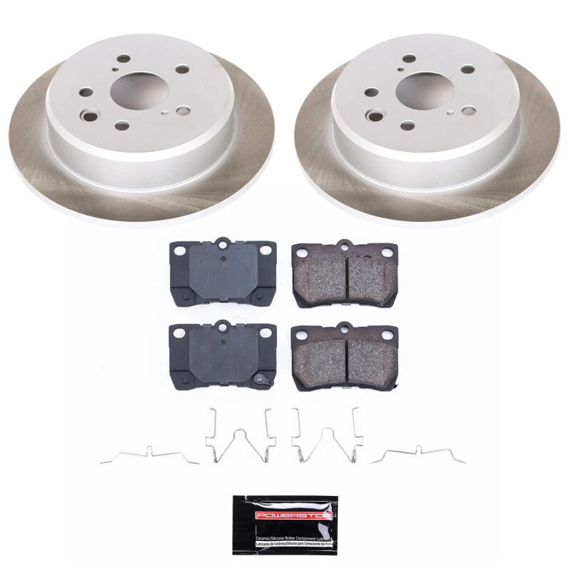 Power Stop 06-13 Lexus IS250 Rear Semi-Coated Rotor Kit Brake Kits - Performance Blank PowerStop