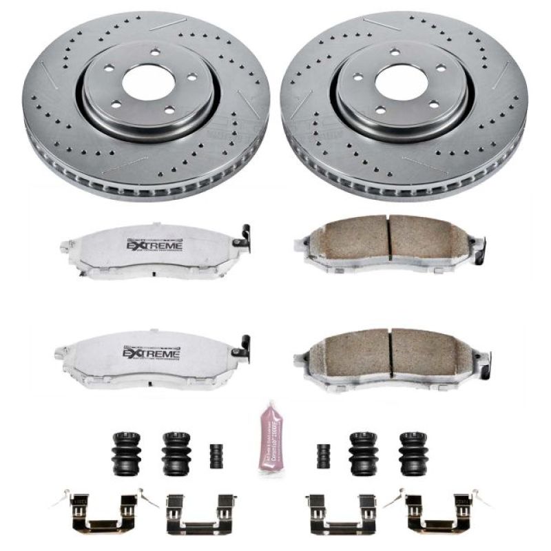 Power Stop 05-12 Infiniti FX35 Front Z26 Street Brake Kit Brake Kits - Performance D&S PowerStop
