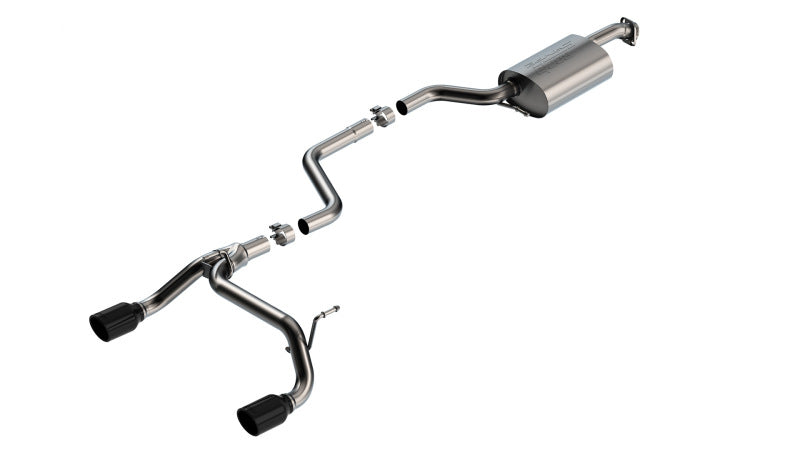 Borla 18-23 Suzuki Jimny 1.4L AT/MT 4WD 2DR 2in S-Type Catback Exhaust - Black Chrome Tips Catback Borla