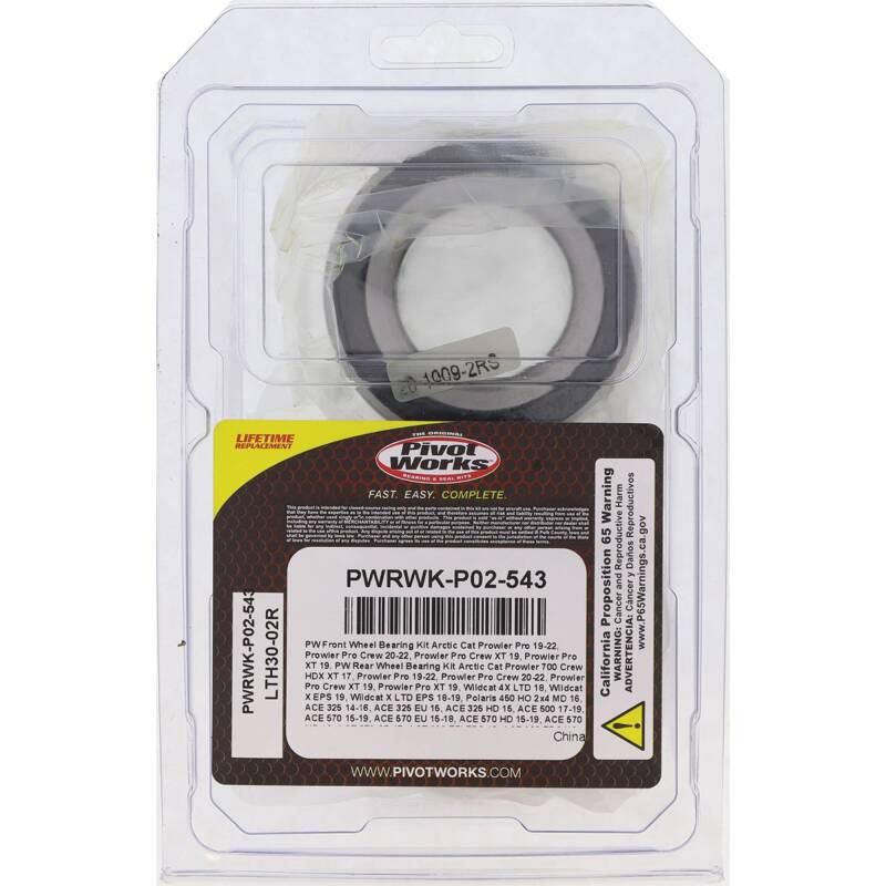 Pivot Works 2015 Polaris Hawkeye 325 2x4 - Rear Wheel Bearing Kit Wheel Bearings Pivot Works