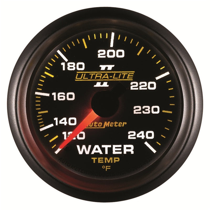Autometer Ultra-Lite II 52mm 120-240 Deg F Mechanical Water Temp Gauge Gauges AutoMeter