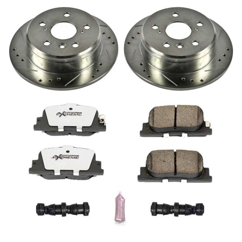 Power Stop 00-01 Lexus ES300 Rear Z26 Street Warrior Brake Kit Brake Kits - Performance D&S PowerStop
