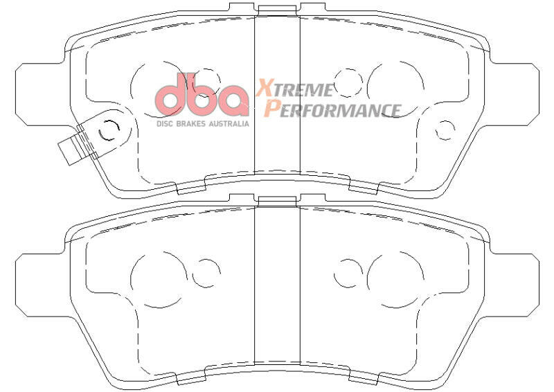 DBA 04-12 Nissan Pathfinder 4.0L XP Performance Rear Brake Pads Brake Pads - Performance DBA