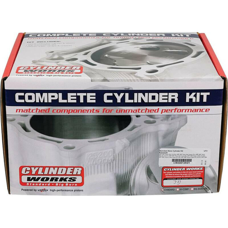 Cylinder Works 14-23 Kawasaki KRF 800 Teryx 4X4 800cc Standard Bore Cylinder Kit Cylinder Kits Cylinder Works