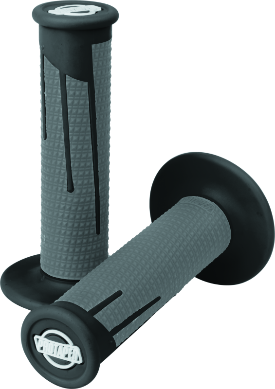 ProTaper Full Diamond Clamp-On Grips - Black/Dark Gray Grips ProTaper