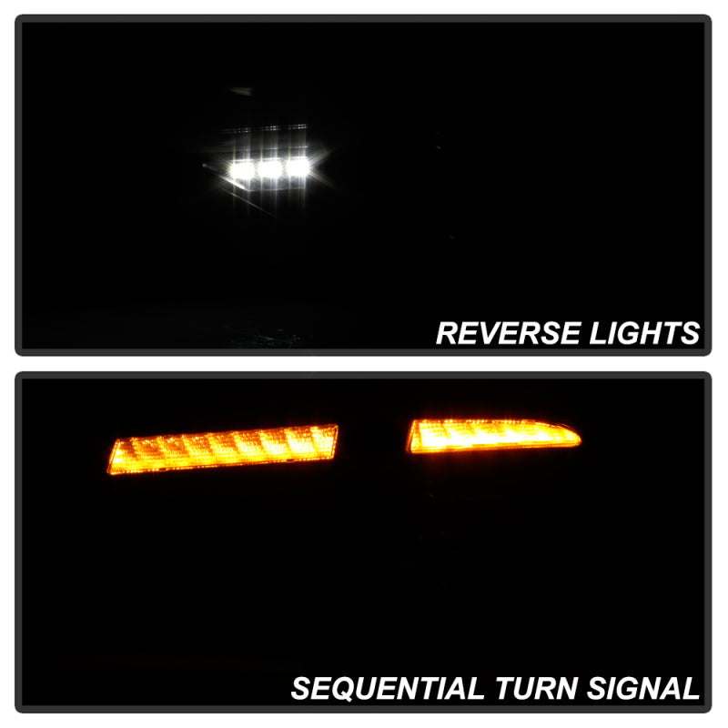 Spyder 08-14 Subara Impreza WRX Hatchback LED Tail Lights Seq Signal Blk Smoke ALT-YD-SI085D-SEQ-BSM Tail Lights SPYDER