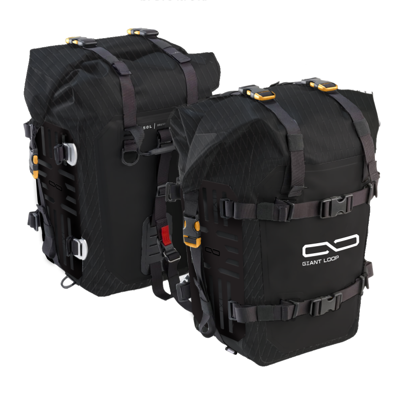 Giant Loop MotoTrekk Panniers 50L - Black Bags - Luggage & Travel Giant Loop