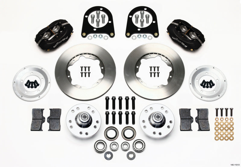 Wilwood Forged Dynalite Front Kit 11.00in 37-48 Ford Psgr. Car Spindle Big Brake Kits Wilwood