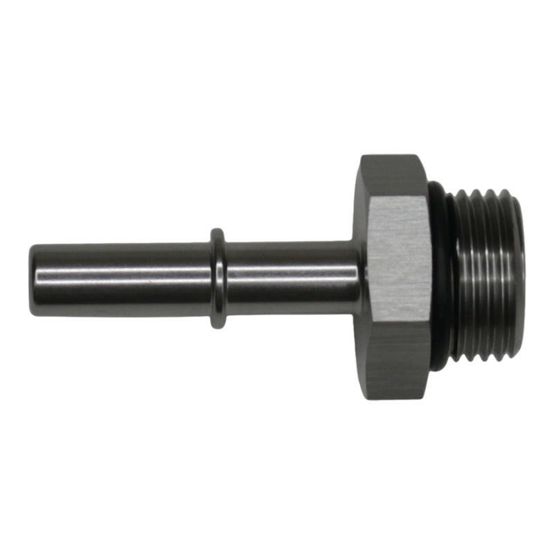 DeatschWerks 8AN ORB Male to 5/16in Male EFI Quick Connect Adapter - Anodized DW Titanium Fuel Components Misc DeatschWerks
