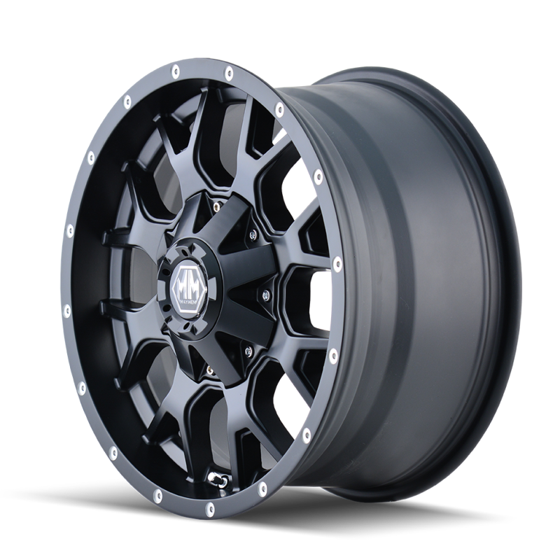 Mayhem 8015 Warrior 20x9 / 5x150 BP / 0mm Offset / 110mm Hub Matte Black Wheel Wheels - Cast Mayhem