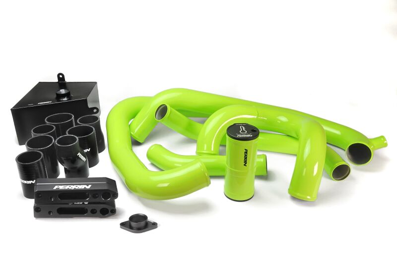 PERRIN 15-21 Subaru WRX Front Mount Intercooler Boost Tube Kit - Neon Yellow Intercooler Pipe Kits Perrin Performance