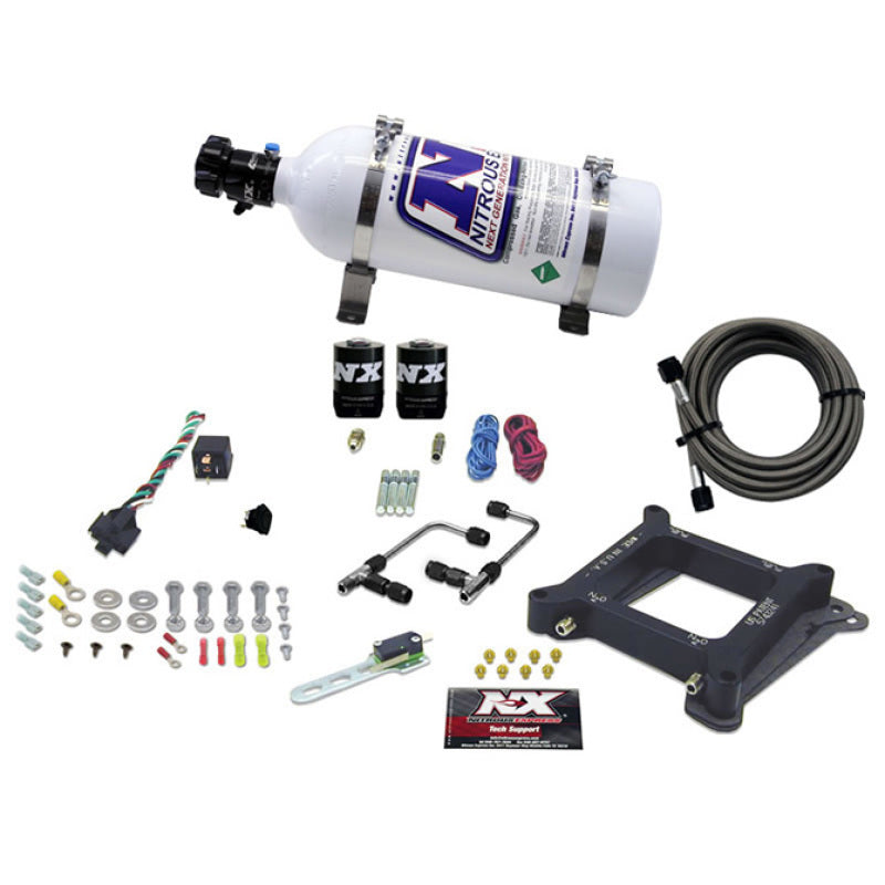 Nitrous Express 4150 Gemini Stage 6 Alcohol Nitrous Kit (50-300HP) w/5lb Bottle Nitrous Systems Nitrous Express
