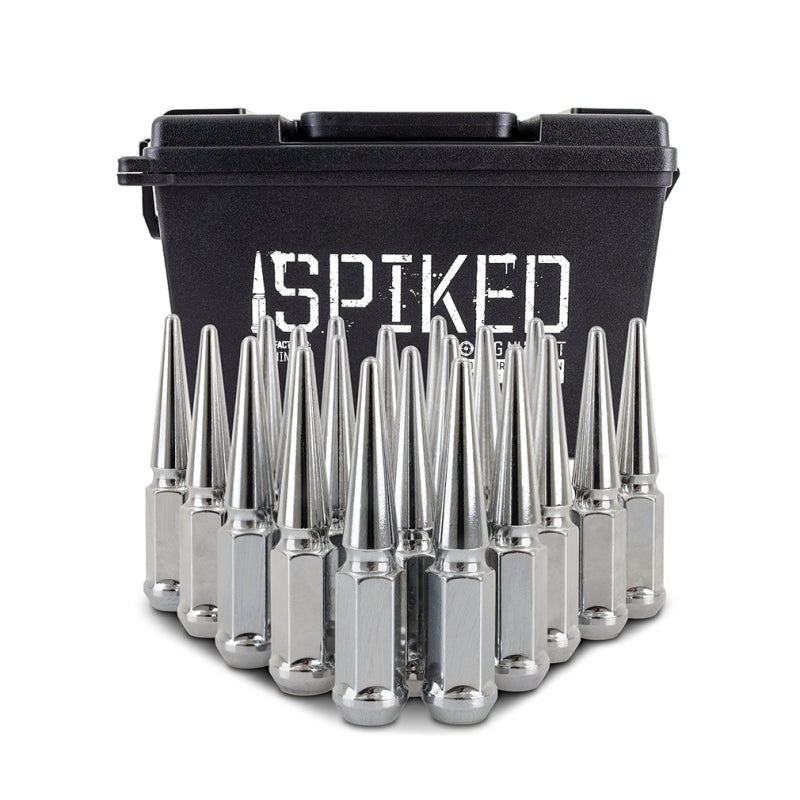 Mishimoto Steel Spiked Lug Nuts M12x1.5 20pc Set - Chrome Lug Nuts Mishimoto