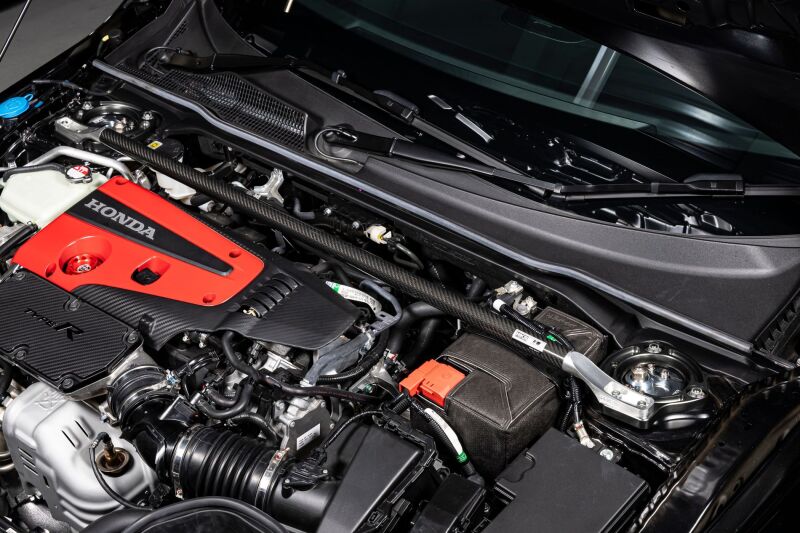 HKS Honda Civic Type R (FL5) Carbon Brace - Full Set Strut Bars HKS
