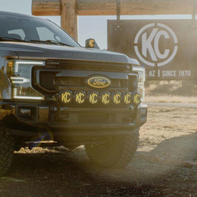 KC HiLiTES 17-24 Ford Super Duty GEN 4-5 Light Bar Mount Front Bumper Light Mounts KC HiLiTES