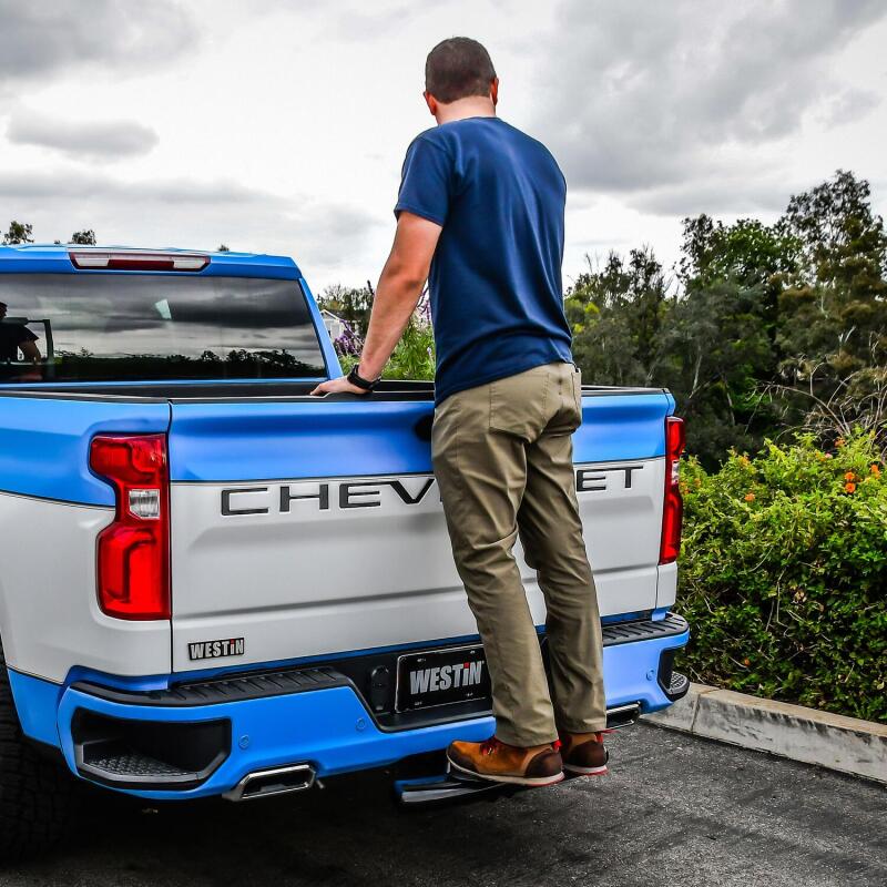 Westin PRO TRAXX 5 Hitch Step 27in Step 2in Receiver - Black Hitch Accessories Westin