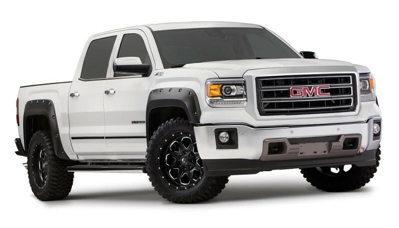 Bushwacker 16-18 GMC Sierra 1500 Pocket Style Flares 4pc - Black Fender Flares Bushwacker