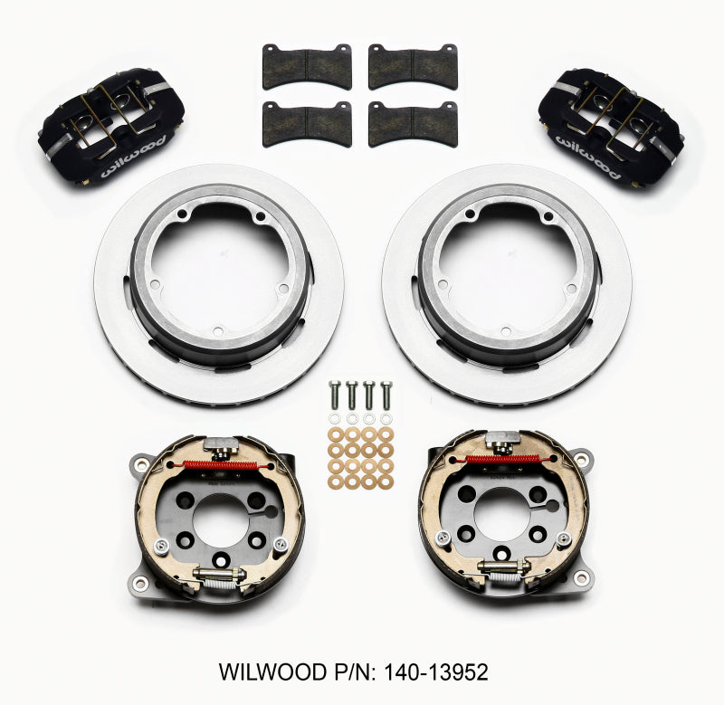 Wilwood Dynapro Low-Profile 11.00in P-Brake Kit Strange Eng Floater 3.49in Offset Big Brake Kits Wilwood