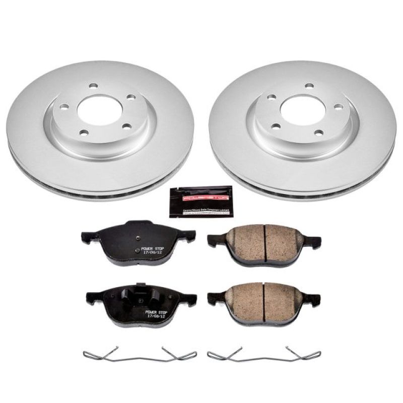 Power Stop 04-13 Mazda 3 Front Z17 Evolution Geomet Coated Brake Kit Brake Kits - Performance Blank PowerStop