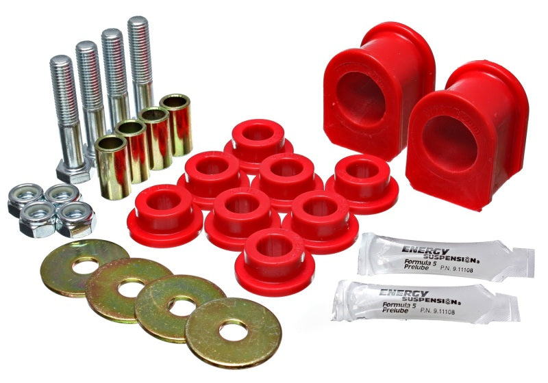 Energy Suspension 05-07 Ford Mustang Red Rear Sway Bar Frame Bushings (Must Reuse All Metal Parts) Bushing Kits Energy Suspension