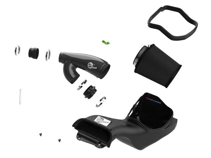 aFe 21-24 Ford F150 Raptor Track Series Carbon Fiber Cold Air Intake System w/ Black Pro 5R Filter Cold Air Intakes aFe
