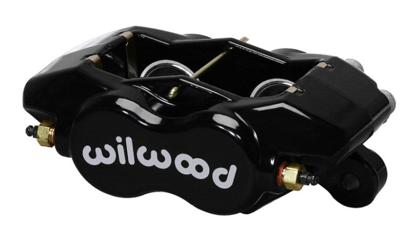 Wilwood Caliper-Forged Dynalite-Black 1.75in Pistons .81in Disc Brake Calipers - Perf Wilwood