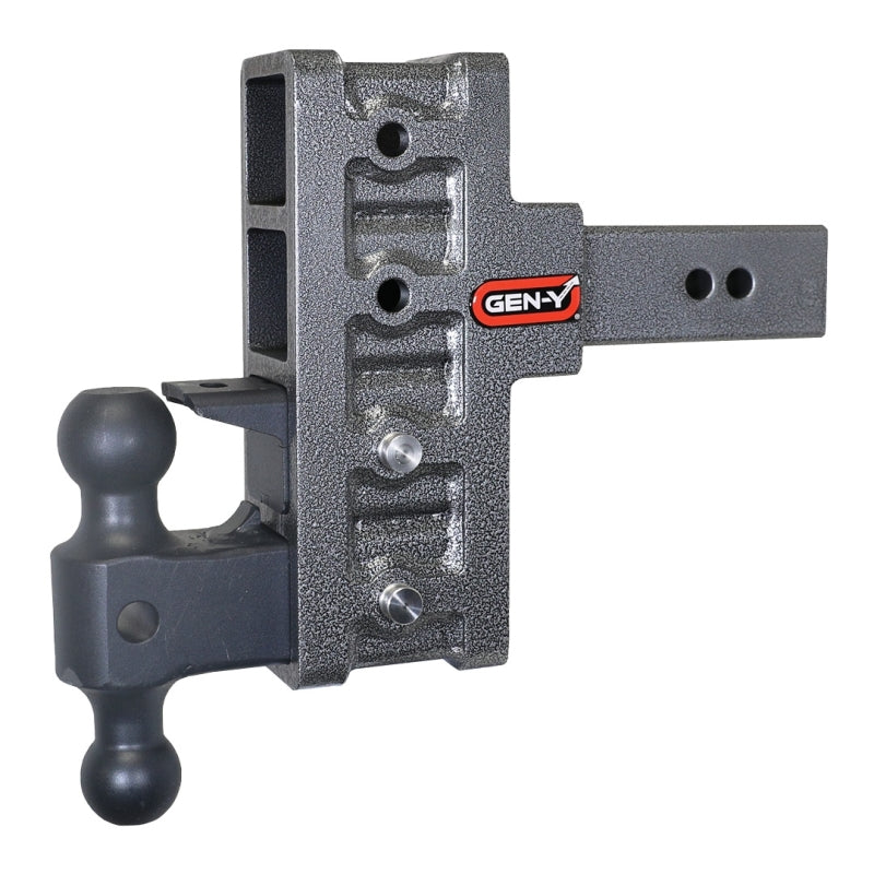 Gen-Y Mega Duty 2.5in Shank 6in Offset Drop 21K Hitch w/GH-061 Dual-Ball/GH-062 Pintle Lock Hitch Receivers GEN-Y Hitch