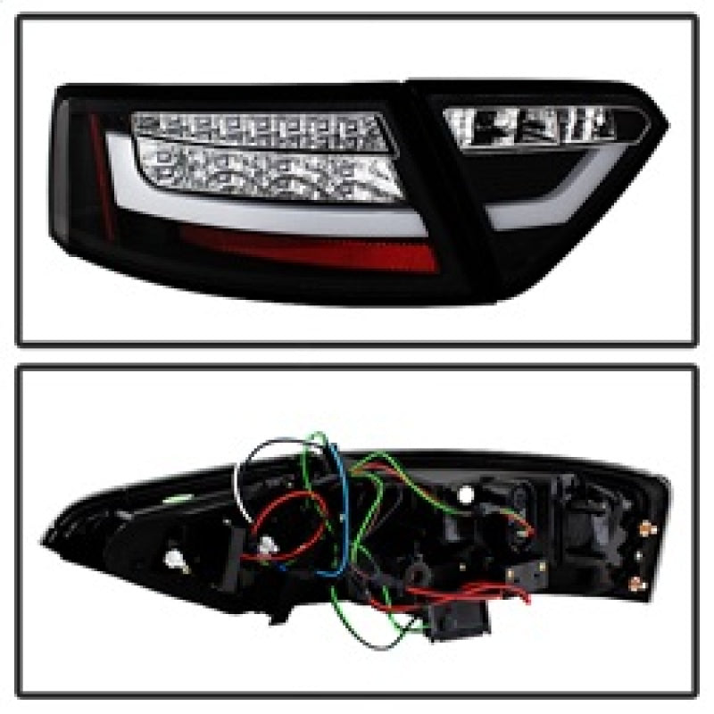 Spyder Audi A5 08-12 LED Tail Lights Black ALT-YD-AA508-LED-BK Tail Lights SPYDER