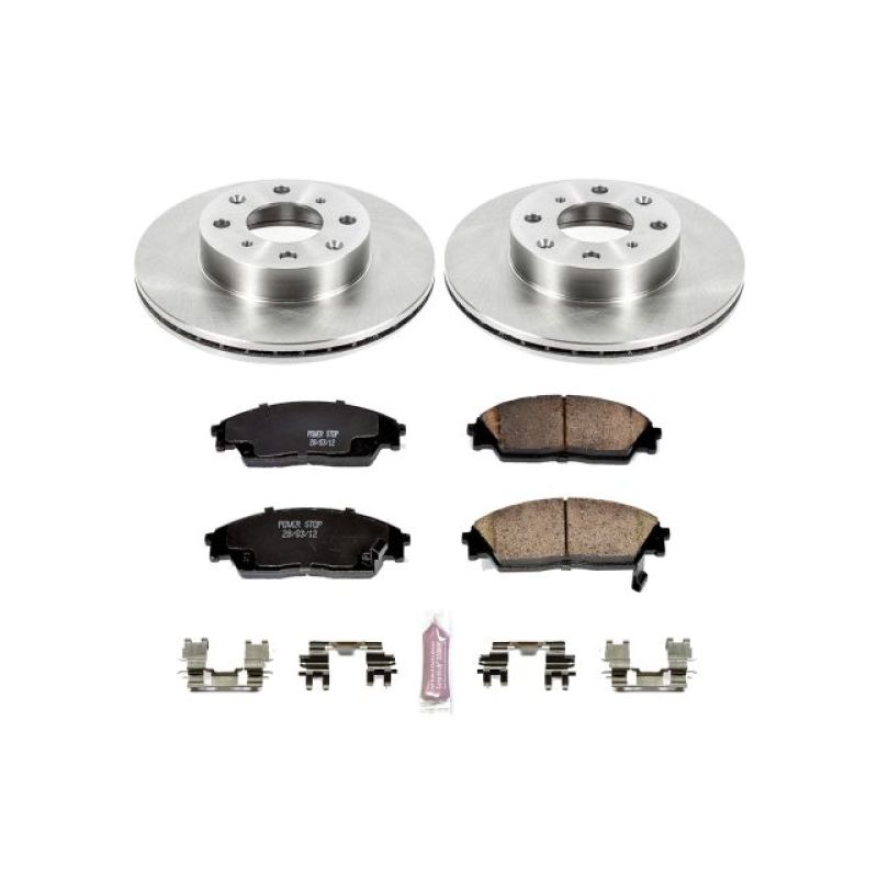 Power Stop 88-90 Honda Prelude Front Autospecialty Brake Kit Brake Kits - OE PowerStop